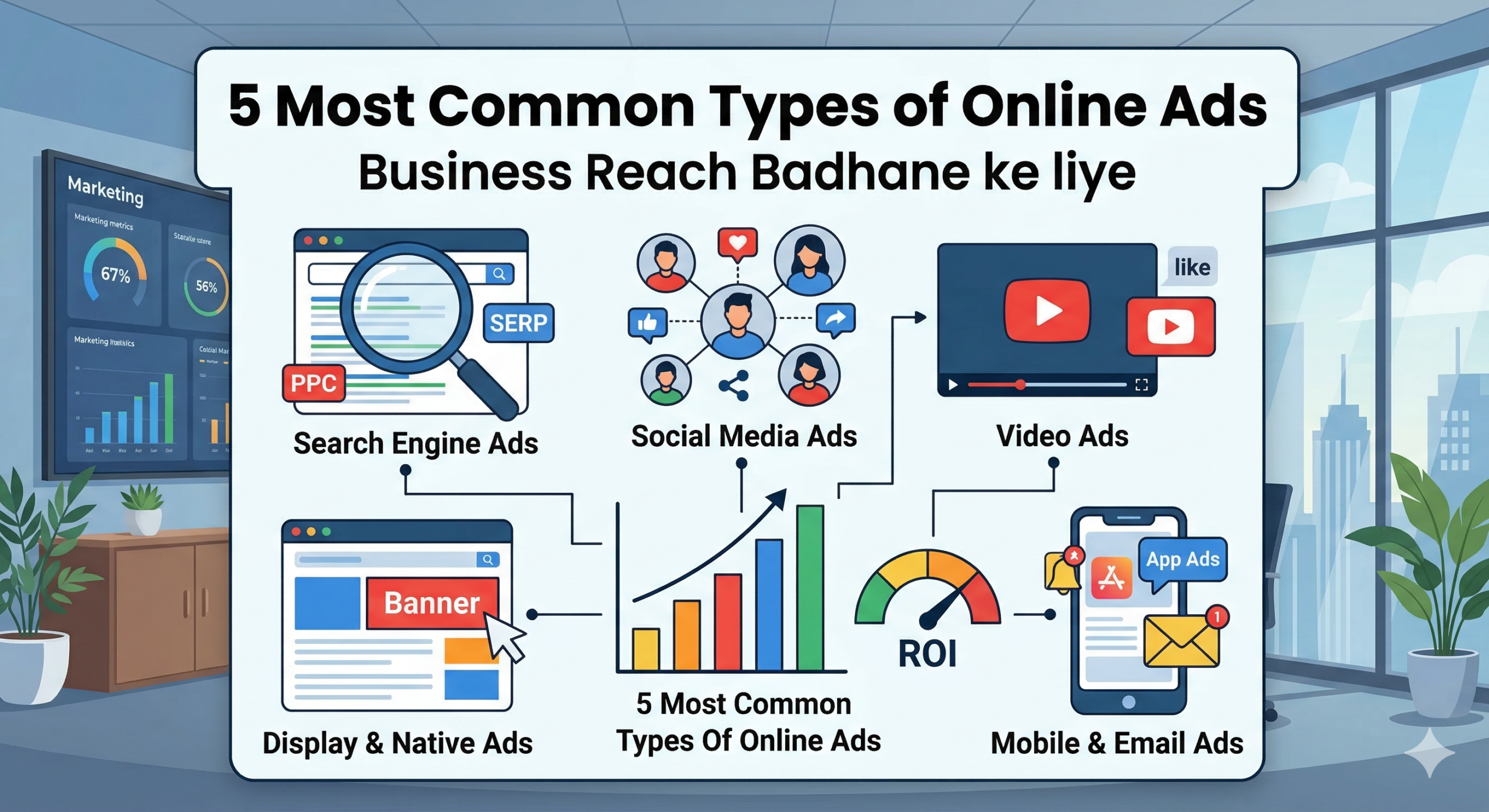 Business Reach बढ़ाने के लिए 5 Most Common Online Ads